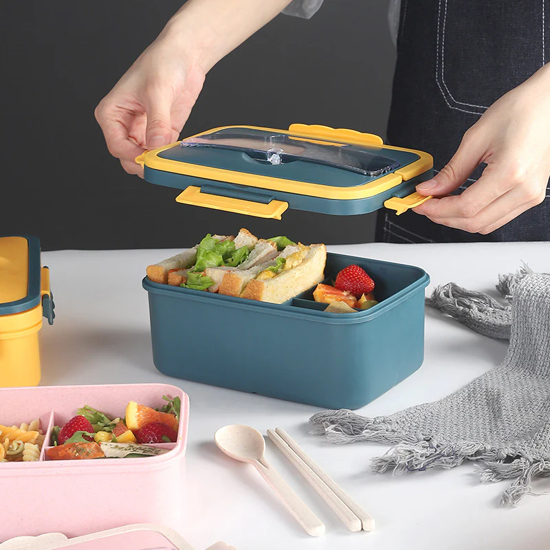 Leakproof Portable Lunch Box With Spoon & Fork