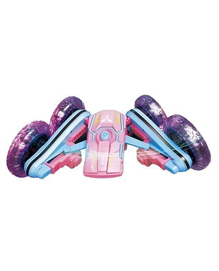 RC Stunt Car Toy with 360° Flips, LED Lights, Double-Sided Driving & Rechargeable Battery