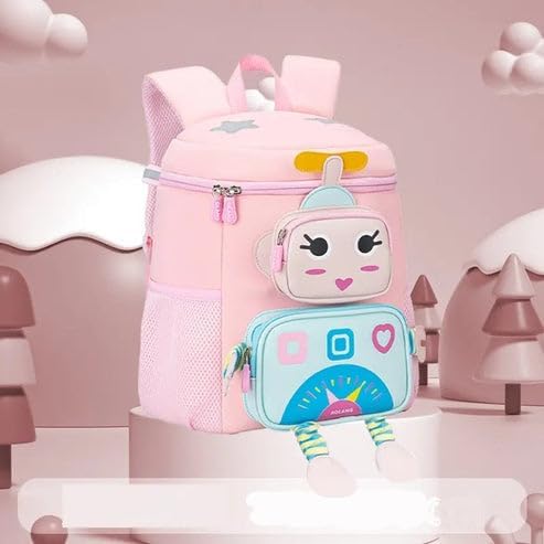new Robot 3D Print School Bag and College Bag for Student, Multipurpose Bagpack, Orthopaedic Lightweight School Bag, Travel Bag, Picnic Bag.