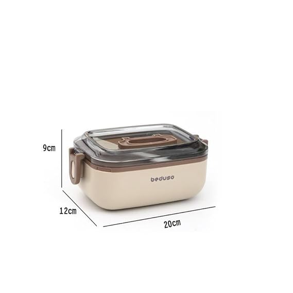 Multi-Purpose Tiffin Box with High Insulated Stainless Steel Containers in Vintage Style | Bento Lunch Box Leak-Proof Two Layers Heat-Resistant for School, College, Boys & Girls