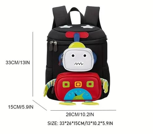 new Robot 3D Print School Bag and College Bag for Student, Multipurpose Bagpack, Orthopaedic Lightweight School Bag, Travel Bag, Picnic Bag.
