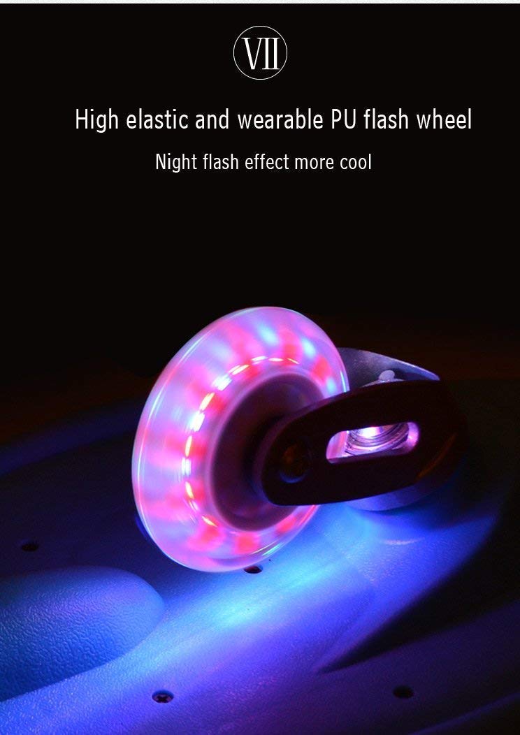 Wave Board with LED Flash Colorful Lights on Wheels