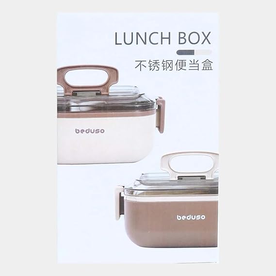 Multi-Purpose Tiffin Box with High Insulated Stainless Steel Containers in Vintage Style | Bento Lunch Box Leak-Proof Two Layers Heat-Resistant for School, College, Boys & Girls