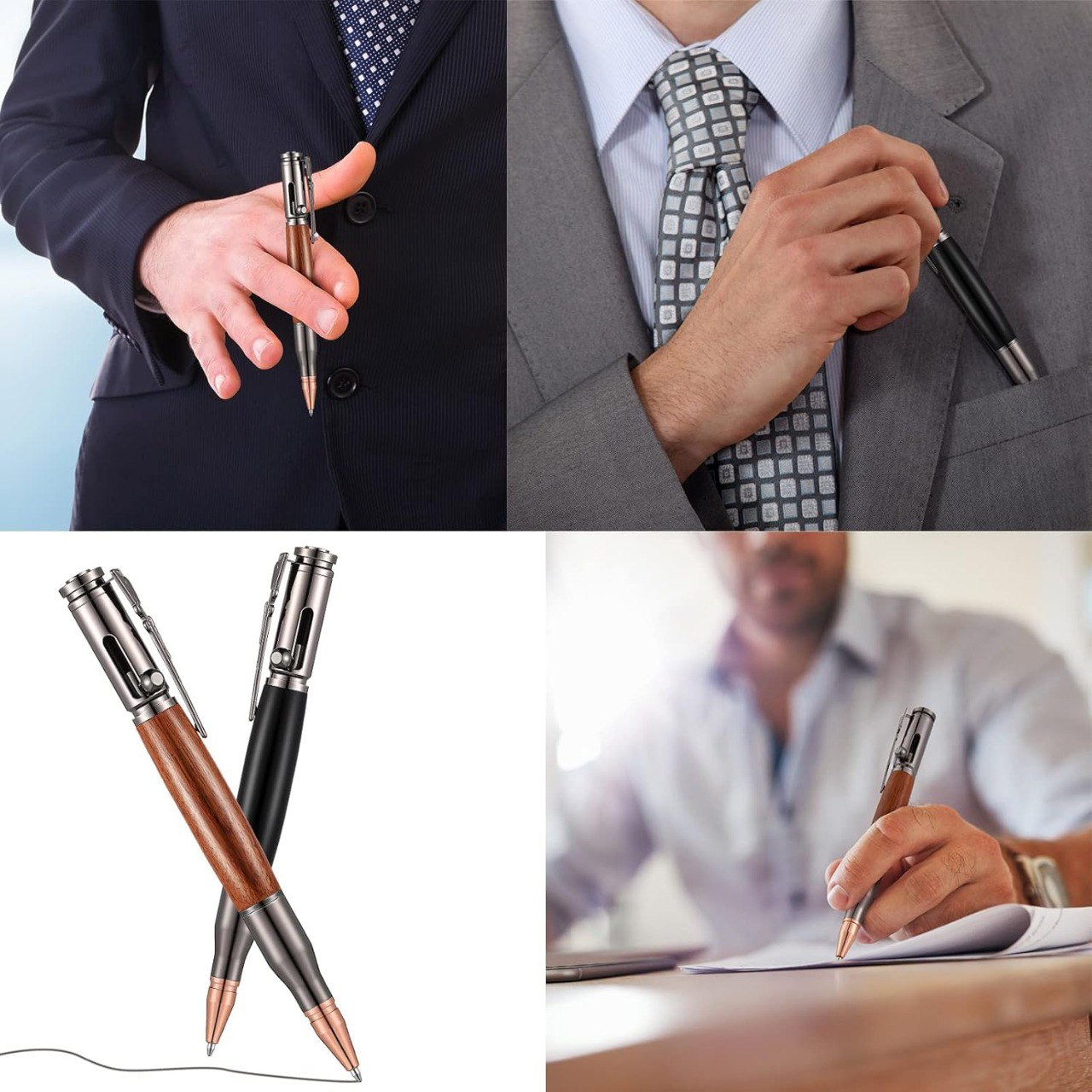 Bolt Action Bullet Ballpoint Pen with refill for gun lover, hunter