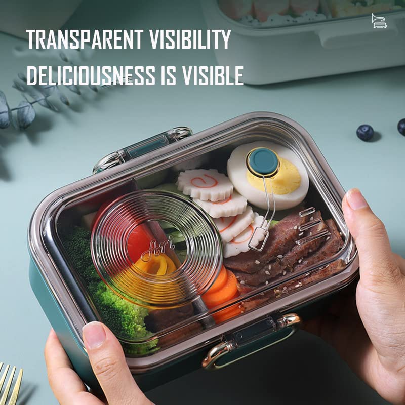 Lunch Box with Spoon, Fork & Chopsticks