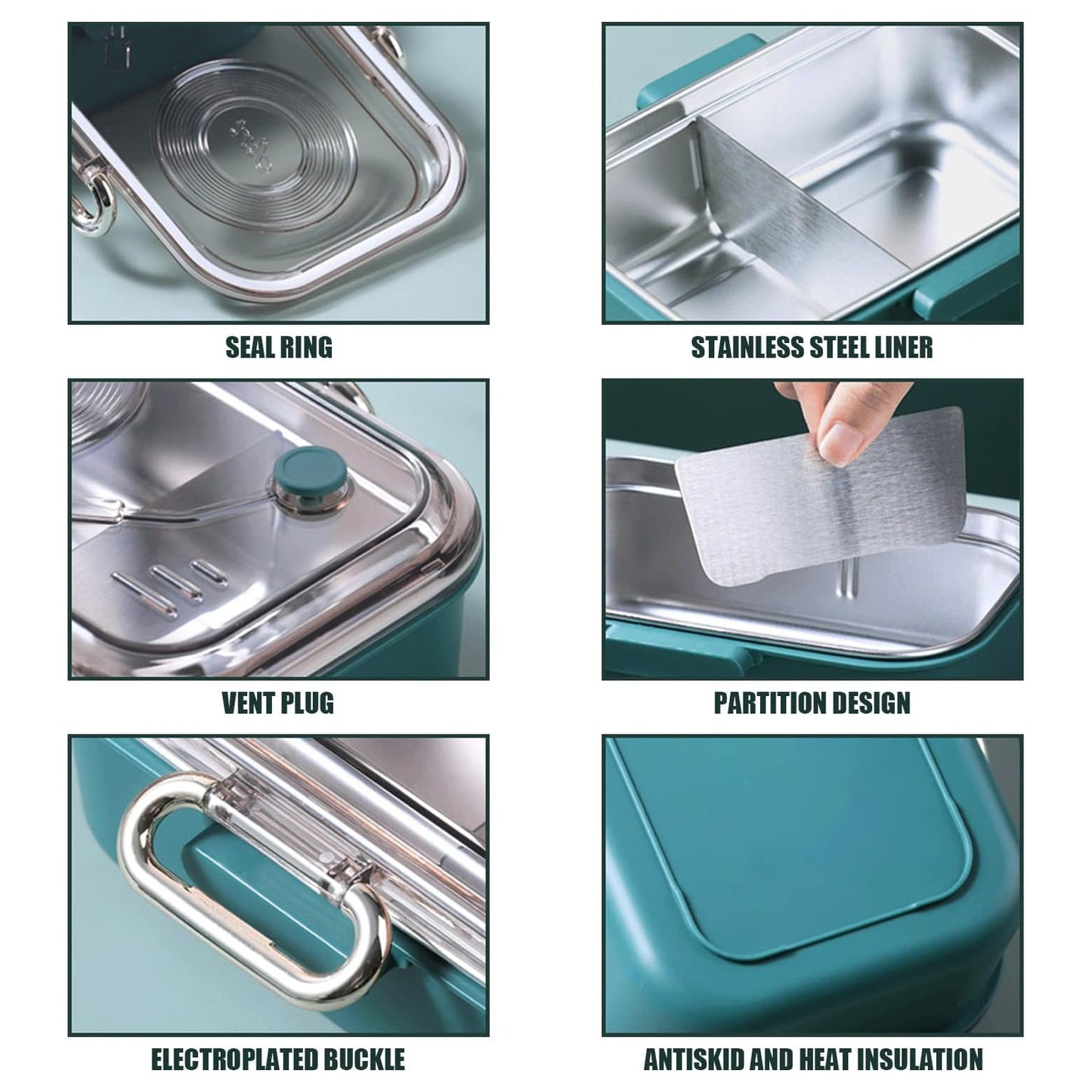Lunch Box with Spoon, Fork & Chopsticks