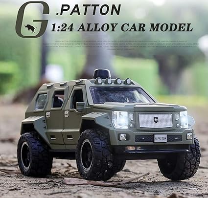 G-Patton Big Daddy SUV – Die-Cast Pull Back Car with Lights & Sound (1:24 Scale)