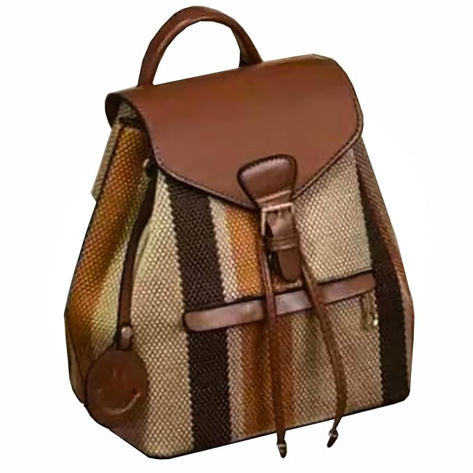 PU Leather Shoulder Backpack For Women's