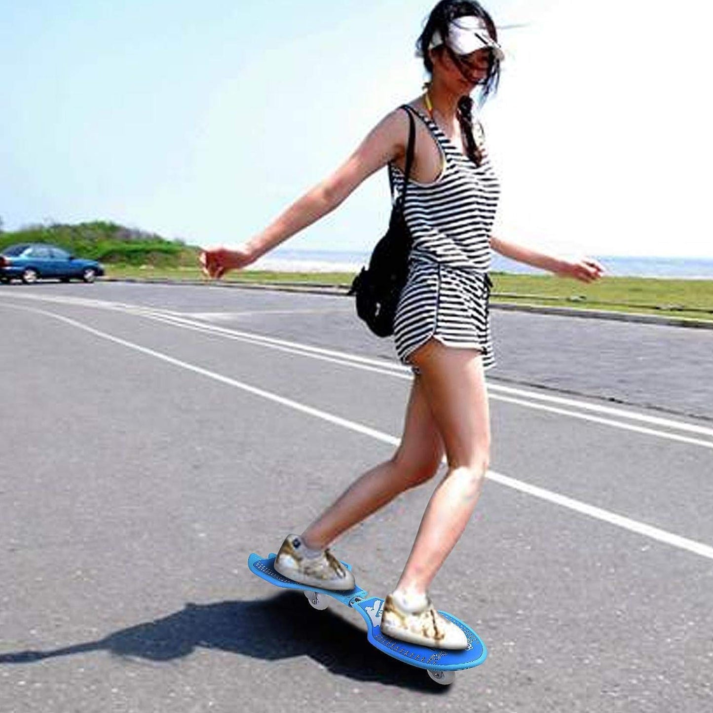 Wave Board with LED Flash Colorful Lights on Wheels