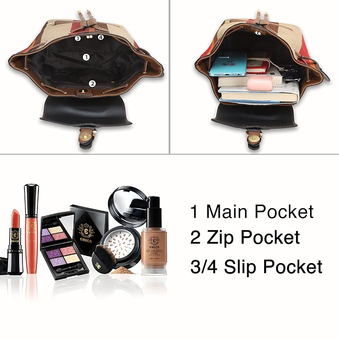 PU Leather Shoulder Backpack For Women's