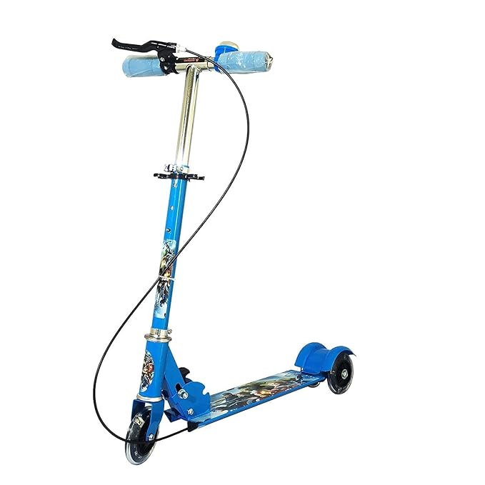 Kid Fordable 3 Wheeler Cycle Height Adjustable Scooter Runner Ride On