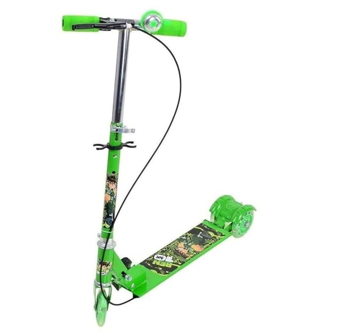 Kid Fordable 3 Wheeler Cycle Height Adjustable Scooter Runner Ride On