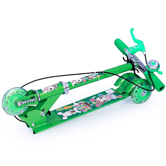 Kid Fordable 3 Wheeler Cycle Height Adjustable Scooter Runner Ride On
