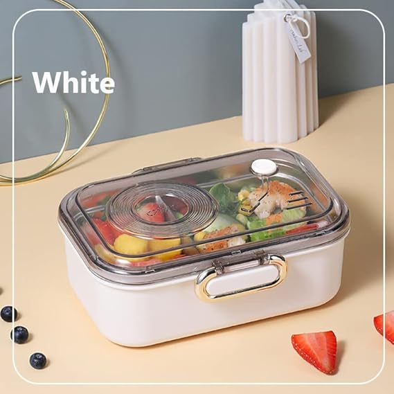 Lunch Box with Spoon, Fork & Chopsticks