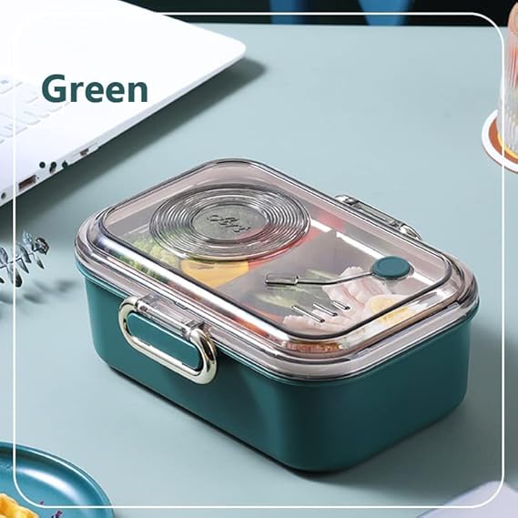 Lunch Box with Spoon, Fork & Chopsticks