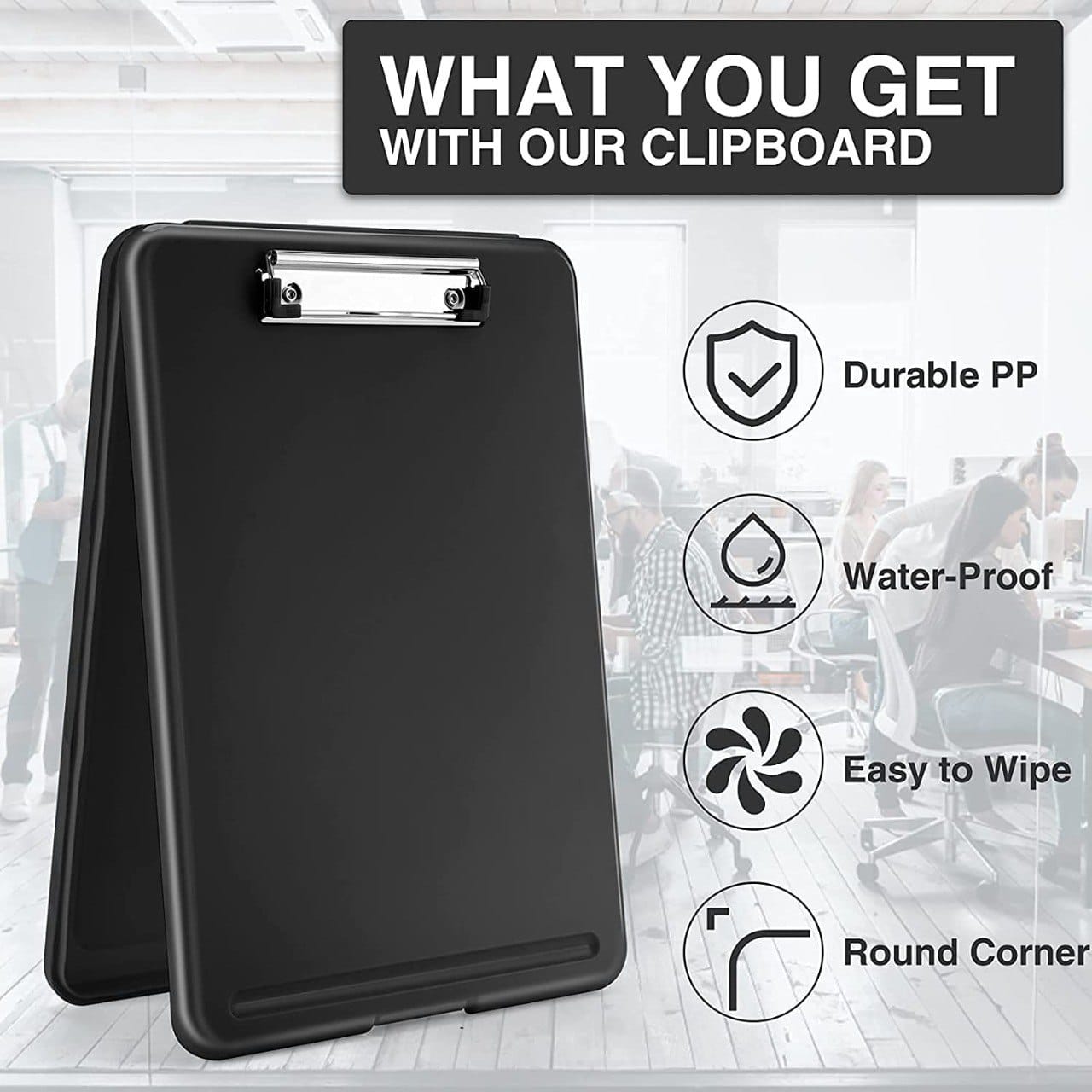 Plastic A4 Slim Clipboard Folder Conference Plastic Folder Clipboard Paper Holder