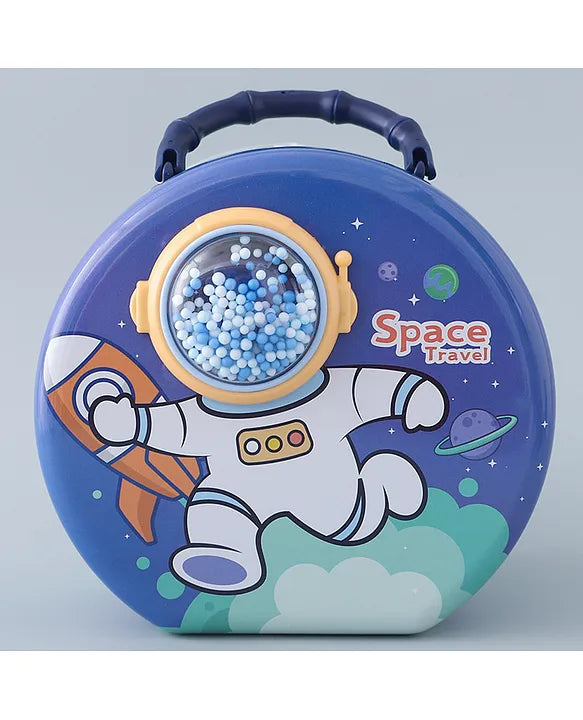 Space Theme Money Bank with Lock