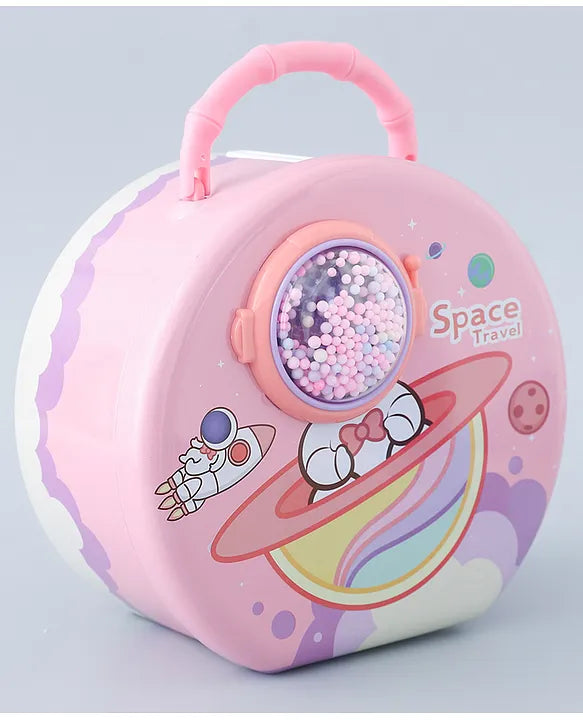 Space Theme Money Bank with Lock