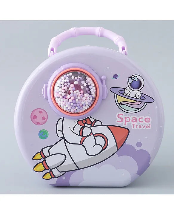 Space Theme Money Bank with Lock
