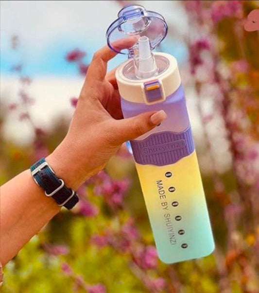 Anti-Drop Unbreakable Sports Water Bottle with Straw