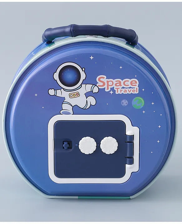 Space Theme Money Bank with Lock