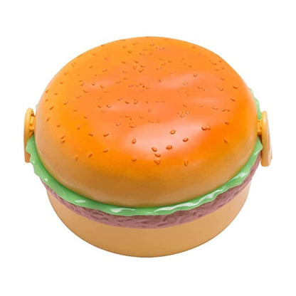 Round Burger Lunch Box for Office and School
