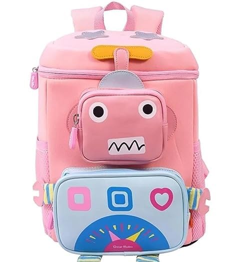 new Robot 3D Print School Bag and College Bag for Student, Multipurpose Bagpack, Orthopaedic Lightweight School Bag, Travel Bag, Picnic Bag.