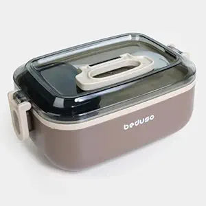 Multi-Purpose Tiffin Box with High Insulated Stainless Steel Containers in Vintage Style | Bento Lunch Box Leak-Proof Two Layers Heat-Resistant for School, College, Boys & Girls