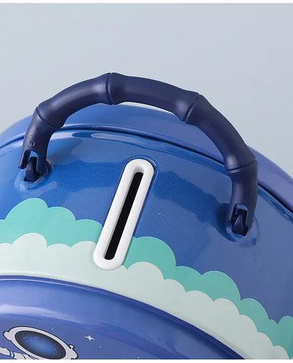 Space Theme Money Bank with Lock