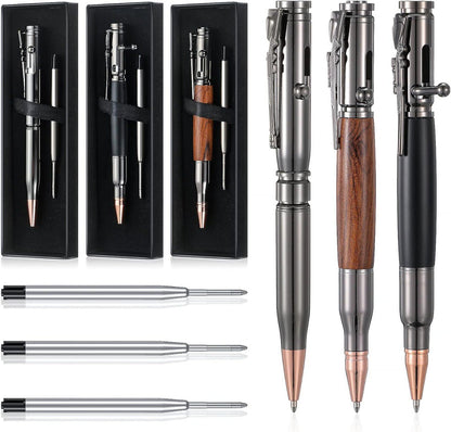 Bolt Action Bullet Ballpoint Pen with refill for gun lover, hunter