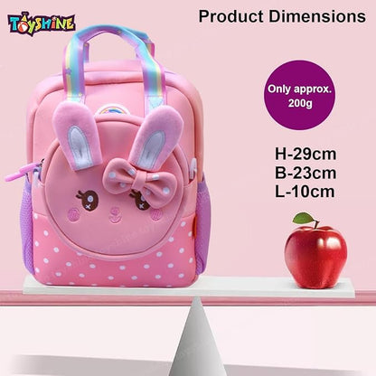 Cute Bow Rabbit Backpacks for Kids Girls Boys Cute Toddler Backpack Preschool Nursery Travel Bag