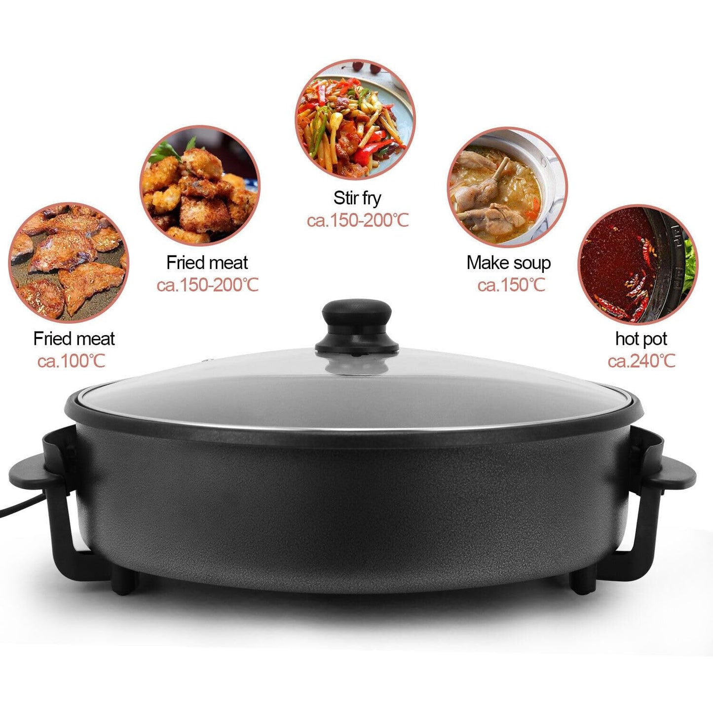 Non Stick Multifunctional Electric Pizza Pan