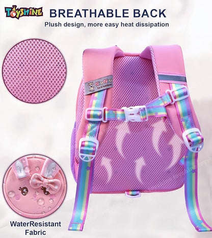 Cute Bow Rabbit Backpacks for Kids Girls Boys Cute Toddler Backpack Preschool Nursery Travel Bag