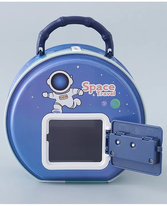 Space Theme Money Bank with Lock