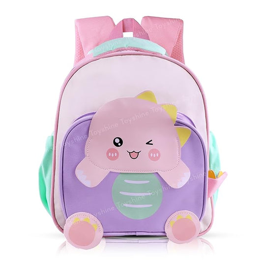 30cm Cute Dino Theme Kindergarten Backpack for Kids Girls Boys Toddler Backpack Preschool Nursery Travel Bag Picnic Bag, Mini Size
