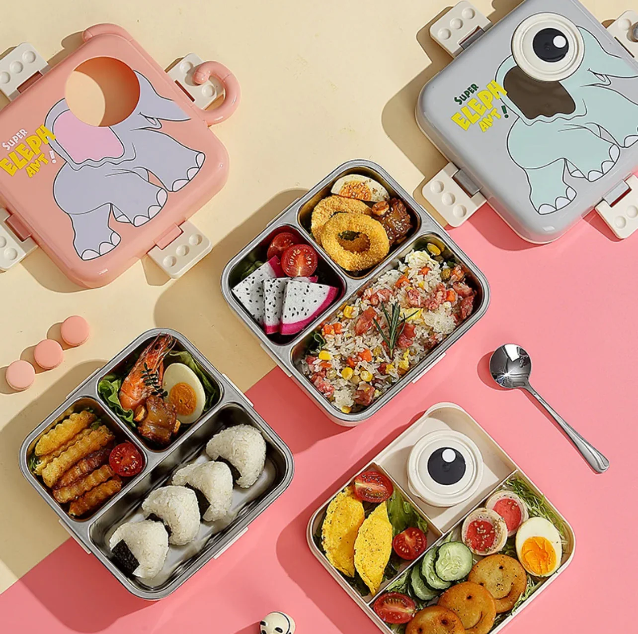 Carnival Stainless Steel Lunch Box