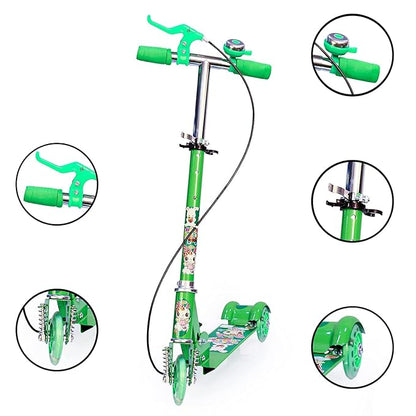 Kid Fordable 3 Wheeler Cycle Height Adjustable Scooter Runner Ride On